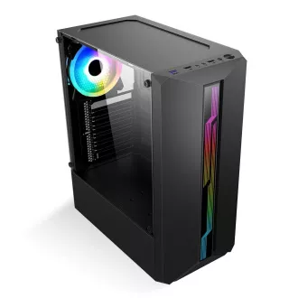 1stCOOL ohišje SHARK 1, srednji stolp, AU, USB 3.0, brez napajalnika, RGB ventilator, prozorna stranska plošča, črno 1stCOOL ohišje SHARK 1, srednji stolp, AU, USB 3.0, brez napajalnika, RGB ventilator, prozorna stranska plošča, črno