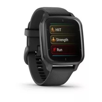 Garmin Venu Sq 2 Music, skrilavec / črn silikonski trak Garmin Venu Sq 2 Music, skrilavec / črn silikonski trak