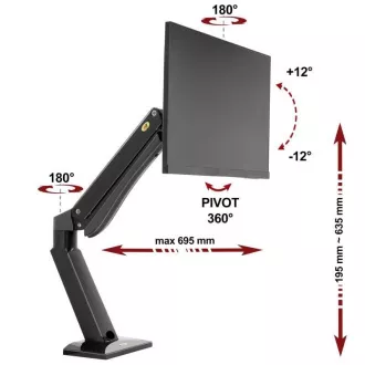 Držalo za monitor ali televizor NB NB45B