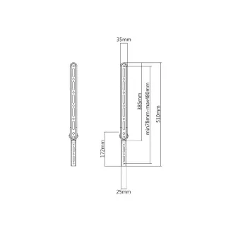 Dodatni nosilec za soundbar za televizor Fiber Mounts M9C12