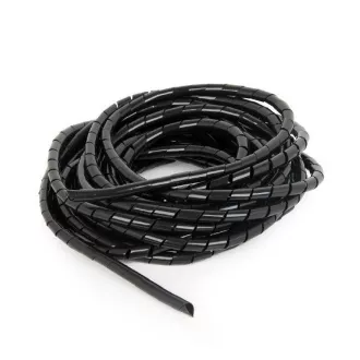 C-Tech CABLEXPERT spirala za zategovanje kablov, 12 mm, 10 m, črna