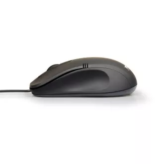 PORT optična miška Office budget PRO, 1000 DPI, črna