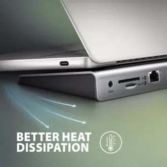 AXAGON HMC-4KX3 USB 5Gbps vozlišče, 3x USB-A, 2x HDMI, DP, RJ-45 GLAN, SD/microSD, zvok, PD 100W, kabel USB-C 40cm AXAGON HMC-4KX3 USB 5Gbps vozlišče, 3x USB-A, 2x HDMI, DP, RJ-45 GLAN, SD/microSD, zvok, PD 100W, kabel USB-C 40cm