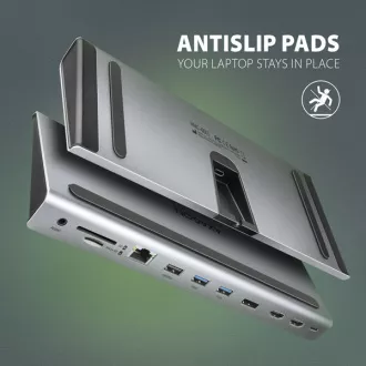 AXAGON HMC-4KX3 USB 5Gbps vozlišče, 3x USB-A, 2x HDMI, DP, RJ-45 GLAN, SD/microSD, zvok, PD 100W, kabel USB-C 40cm AXAGON HMC-4KX3 USB 5Gbps vozlišče, 3x USB-A, 2x HDMI, DP, RJ-45 GLAN, SD/microSD, zvok, PD 100W, kabel USB-C 40cm