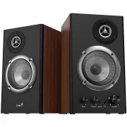 GENIUS Zvočniki SP-HF1200B, 2.0, 36 W, leseni, črno-rjavi