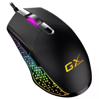 GENIUS miška GX GAMING Scorpion M705, žična, RGB osvetlitev, 800-7200 dpi, USB, 6 gumbov, črna