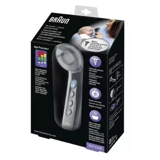 Brezkontaktni termometer Braun BNT400B, izjemno občutljivo tipalo, tehnologija Age Precision, črn