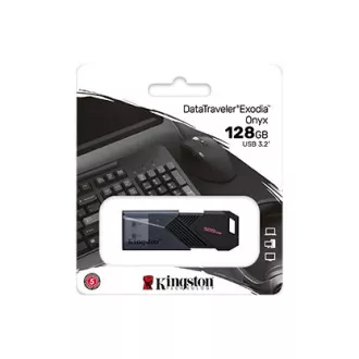 Kingstonov bliskovni disk 128 GB USB3.2 Gen 1 DataTraveler Exodia Onyx