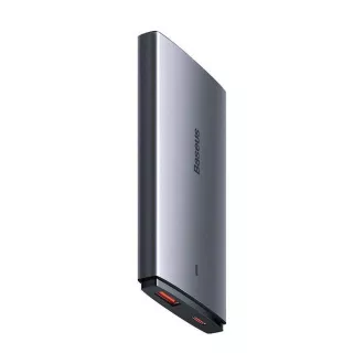 Baseus GAN5 Pro Ultratanek adapter za hitro polnjenje USB-C   USB-A 65 W, siv