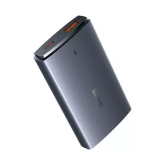 Baseus GAN5 Pro Ultratanek adapter za hitro polnjenje USB-C   USB-A 65 W, siv
