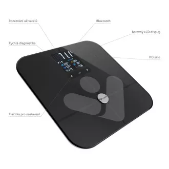 TrueLife FitScale W7 BT - Bioelektrična impedančna tehtnica bluetooth - črna TrueLife FitScale W7 BT - Bioelektrična impedančna tehtnica bluetooth - črna