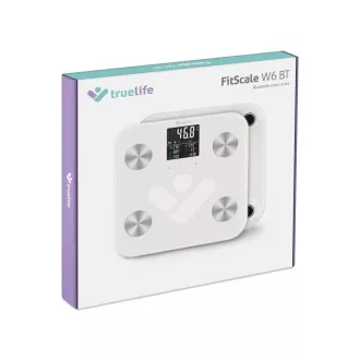 TrueLife FitScale W7 BT - Bioelektrična impedančna tehtnica Bluetooth - Bela