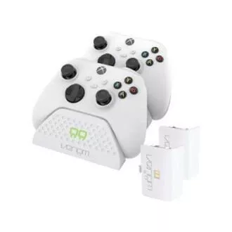 VENOM VS2871 Xbox Series S/X & One White Twin Docking Station   2 bateriji