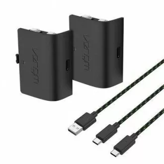 VENOM VS2882 Dvojna baterija za Xbox Series S/X & One Black   3 metre kabla