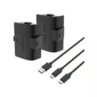 VENOM VS2883 Dvojna baterija visoke zmogljivosti za Xbox Series S/X & One Black   3 metre kabla