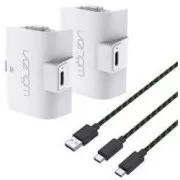 VENOM VS2874 Xbox Series S/X & One White Dvojni baterijski paket visoke zmogljivosti   3 metre kabla