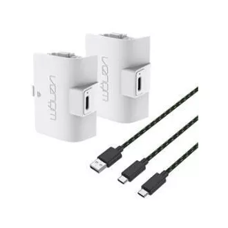 VENOM VS2874 Xbox Series S/X & One White Dvojni baterijski paket visoke zmogljivosti   3 metre kabla