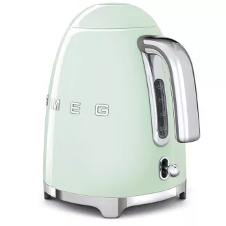 Smeg KLF03PGEU električni čajnik, 1, 7 l (7 skodelic), 2400 W, slog iz 50. let prejšnjega stoletja, pastelno zelen