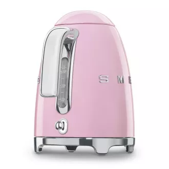Smeg KLF03PKEU električni čajnik, 1, 7 l (7 skodelic), 2400 W, slog iz 50. let prejšnjega stoletja, roza