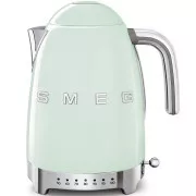 Smeg KLF04PGEU električni čajnik, 1, 7 l (7 skodelic), 2400 W, slog 50. let, nadzor temperature, 7 programov, pastelno zelena