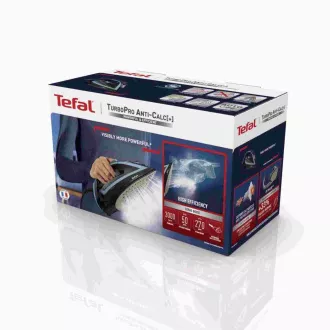 Tefal TurboPro FV5695E1 parni likalnik, 3000 W, samodejni izklop, škropljenje, črna / modra Tefal TurboPro FV5695E1 parni likalnik, 3000 W, samodejni izklop, škropljenje, črna / modra