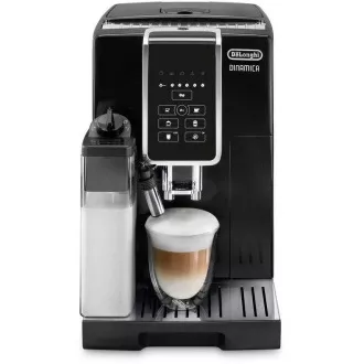 DeLonghi Dinamica ECAM 350.50.B avtomatski aparat za kavo, 15 barov, 1450 W, vgrajen mlinček, mlečni sistem, dvojna skodelica
