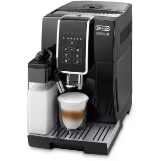 DeLonghi Dinamica ECAM 350.50.B avtomatski aparat za kavo, 15 barov, 1450 W, vgrajen mlinček, mlečni sistem, dvojna skodelica
