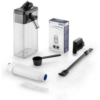 DeLonghi Dinamica ECAM 350.50.B avtomatski aparat za kavo, 15 barov, 1450 W, vgrajen mlinček, mlečni sistem, dvojna skodelica