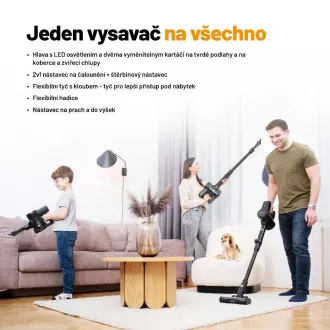 Lauben palični sesalnik in mop 3v1 Pet Deluxe 400BC