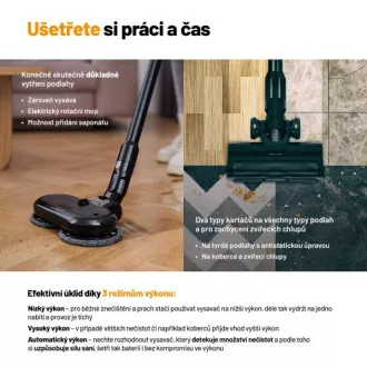 Lauben palični sesalnik in mop 3v1 Pet Deluxe 400BC