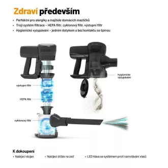 Lauben palični sesalnik in mop 3v1 Pet Deluxe 400BC