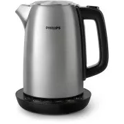 Philips HD9359/90 električni čajnik, 1,7 l, 2200 W, nadzor temperature, črna / srebrna