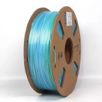 GEMBIRD Navoj za tiskanje (filament) PLA, 1, 75 mm, 1 kg, svilena mavrica, modra/zelena GEMBIRD Navoj za tiskanje (filament) PLA, 1, 75 mm, 1 kg, svilena mavrica, modra/zelena