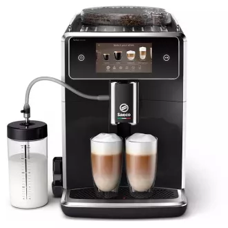 SAECO SM8780/00 Xelsis Deluxe, aparat za kavo z zaslonom na dotik, posoda za mleko, 2 skodelici naenkrat, 6 programov, črna SAECO SM8780/00 Xelsis Deluxe, aparat za kavo z zaslonom na dotik, posoda za mleko, 2 skodelici naenkrat, 6 programov, črna