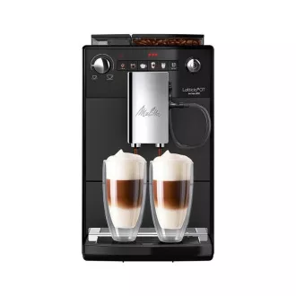 MELITTA Latticia OT Espresso aparat, 15 barov, 2 skodelici naenkrat, vgrajen mlinček, 5 programov mletja, črn