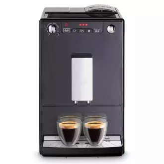 MELITTA Solo Frosted Black, aparat za kavo, 15 Bar, 2 skodelici naenkrat, vgrajen mlinček, nemlečni recept, črna