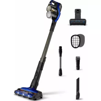 Brezžični sesalnik Philips serije 8000 XC8049/01, palični, LED luč, PowerCyclone 10, moder