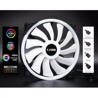 1stCOOL Ventilator AURA EVO, 200 mm, ARGB