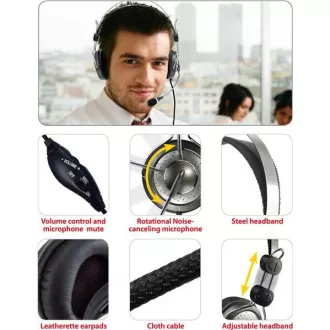 GENIUS slušalke z mikrofonom HS-04SU