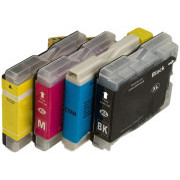MultiPack BROTHER LC-970 + 20 kosov fotopapirja (LC970BK,  LC970C,  LC970M,  LC970Y) - Kartuša TonerPartner PREMIUM, black + color (črna + barvna)