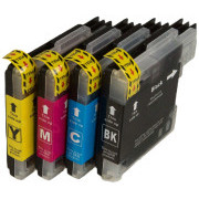 MultiPack BROTHER LC-980 + 20 kosov fotopapirja (LC980BK, LC980C, LC980M, LC980Y) - Kartuša TonerPartner PREMIUM, black + color (črna + barvna)