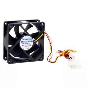 Ventilator CHIEFTEC AF-0825S, 80x80x25 mm Ventilator z rokavom, s 3/4-pin priključkom