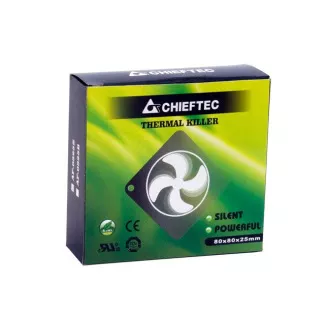 Ventilator CHIEFTEC AF-0825S, 80x80x25 mm Ventilator z rokavom, s 3/4-pin priključkom