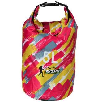 Nepremočljiva vreča ROYOKAMP Dry Bag 10 l, večbarvna 1 (roza/rumena)