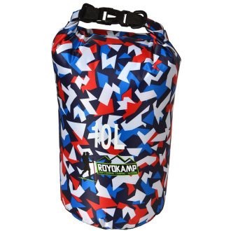 Nepremočljiva vreča ROYOKAMP Dry Bag 10 l, večbarvna 2 (modra/rdeča)