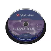 VERBATIM DVD R (10 kosov) Dvoslojni/8x/8,5 GB/vreteno