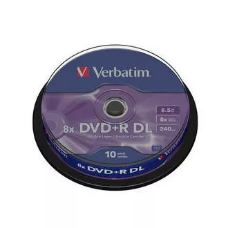 VERBATIM DVD R (10 kosov) Dvoslojni/8x/8,5 GB/vreteno
