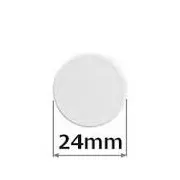 Magneti 24 mm Ron 10 kosov beli okrogli