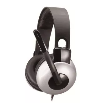 GENIUS slušalke z mikrofonom HS-05A, navijalni kabel
