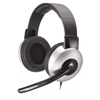 GENIUS slušalke z mikrofonom HS-05A, navijalni kabel